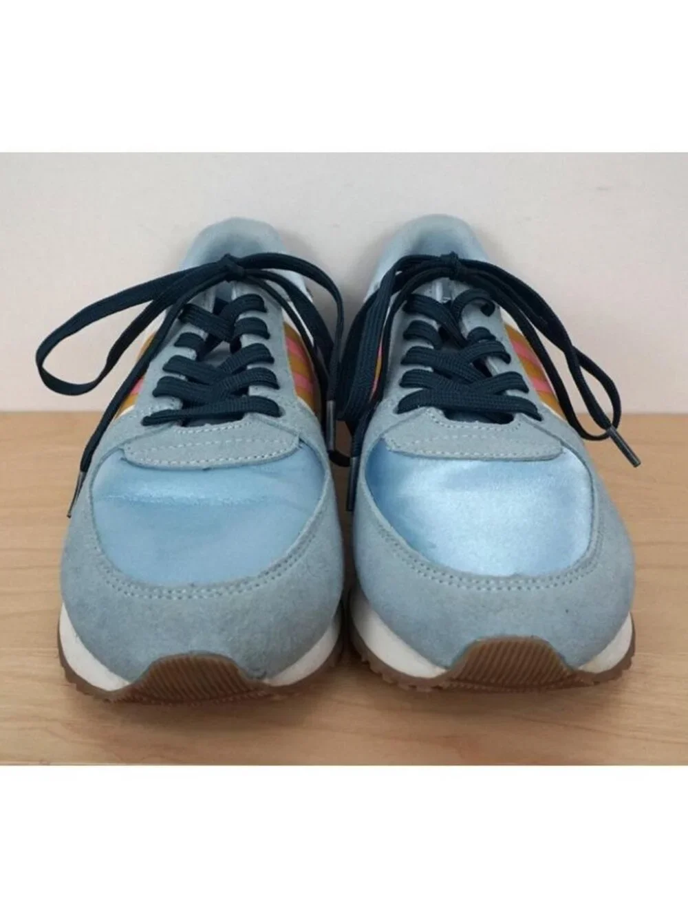 Tretorn Lyola Blue White Lace Up Suede Leather Sneakers Shoes Size 7M